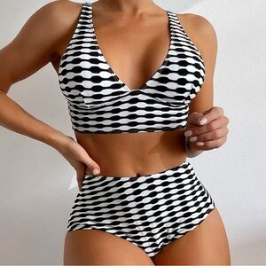 SHEIN High wasted bikini swimsuit
